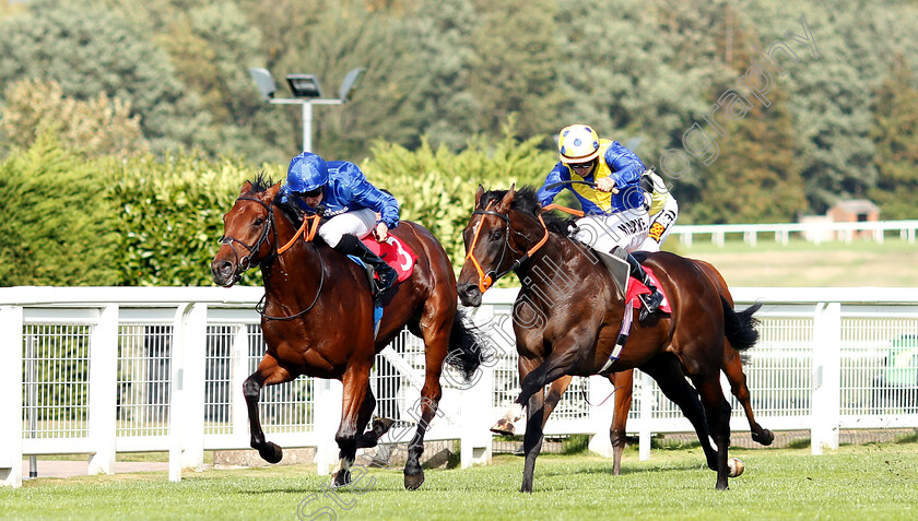 Walkinthesand-0002 
 WALKINTHESAND (right, Tom Marquand) beats GOOD FORTUNE (left) in The Smarkets Conditions Stakes
Sandown 19 Sep 2018 - Pic Steven Cargill / Racingfotos.com