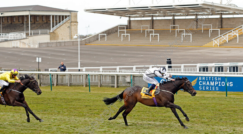 Mystery-Angel-0003 
 MYSTERY ANGEL (Ben Curtis) beats SEA KARATS (left) in The Betfair Pretty Polly Stakes
Newmarket 2 May 2021 - Pic Steven Cargill / Racingfotos.com