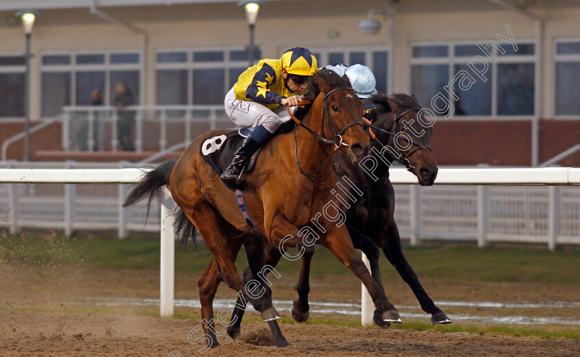 Shining-Success-0006 
 SHINING SUCCESS (Callum Shepherd) wins The tote Placepot Your First Bet EBF Fillies Novice Stakes
Chelmsford 26 Nov 2020 - Pic Steven Cargill / Racingfotos.com