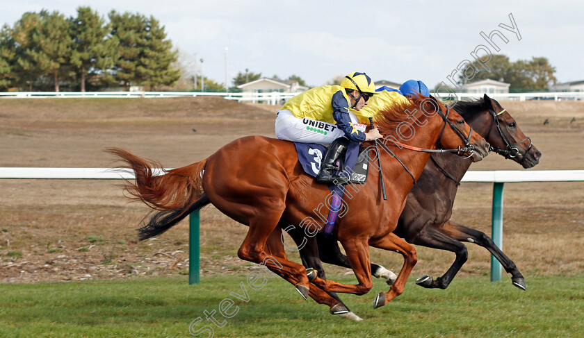 Universal-Order-0005 
 UNIVERSAL ORDER (nearside, Jamie Spencer) beats EL MISK (farside) in The Dan Hague Yarmouth's Number 1 Bookmaker Handicap
Yarmouth 17 Sep 2019 - Pic Steven Cargill / Racingfotos.com