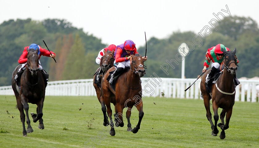 Clon-Coulis-0002 
 CLON COULIS (right, Ben Curtis) beats DI FEDE (centre) and PREENING (left) in The Markerstudy British EBF Valiant Stakes
Ascot 27 Jul 2018 - Pic Steven Cargill / Racingfotos.com