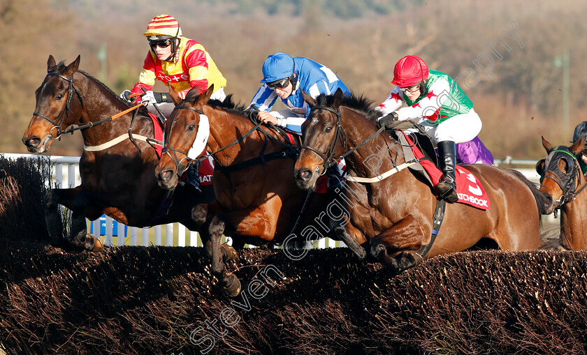 Dawson-City,-Get-On-The-Yager-and-Nearly-Perfect-0001 
 (R to L) DAWSON CITY (Chloe Emsley) GET ON THE YAGER (Tristan Durrell) and NEARLY PERFECT (Jack Andrews)
Ascot 18 Jan 2020 - Pic Steven Cargill / Racingfotos.com