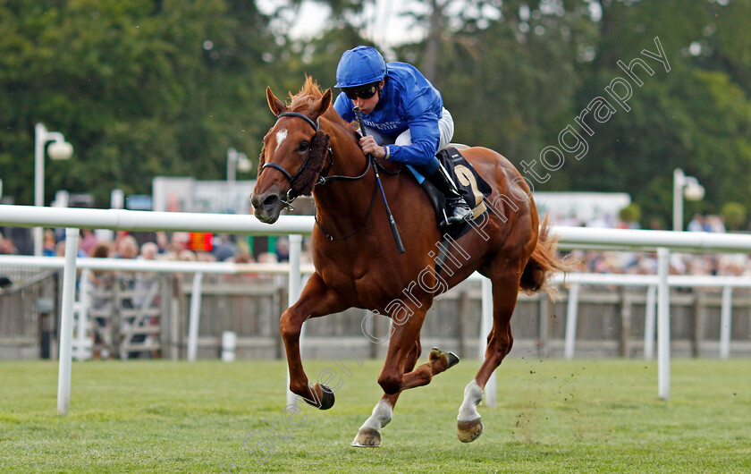 One-Nation-0006 
 ONE NATION (William Buick) wins The Join Racing TV Now Nursery
Newmarket 22 Jul 2022 - Pic Steven Cargill / Racingfotos.com