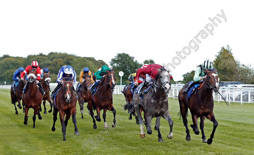 Francesco-Guardi-0001 
 FRANCESCO GUARDI (right, Hector Crouch) beats LOST IN SPACE (centre) in The EBF Stallions Novice Stakes
Salisbury 11 Jul 2020 - Pic Steven Cargill / Racingfotos.com