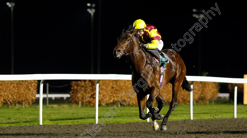 Molveno-0003 
 MOLVENO (Marco Ghiani) wins The British Stallion Studs EBF Restricted Novice Stakes
Kempton 11 Dec 2024 - Pic Steven Cargill / Racingfotos.com