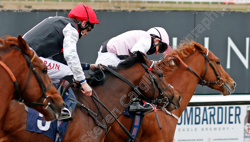 Apollo-One-0006 
 APOLLO ONE (Martin Harley) beats MEGALLAN (left) in Get Your Ladbrokes Daily Odds Boost Spring Cup
Lingfield 6 Mar 2021 - Pic Steven Cargill / Racingfotos.com