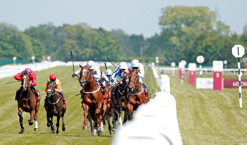 Communique-0002 
 COMMUNIQUE (centre, Silvestre De Sousa) beats POET'S PRINCE (right) in The Al Zubarah London Gold Cup Newbury 19 May 2018 - Pic Steven Cargill / Racingfotos.com