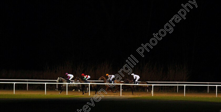 Repertoire-0001 
 REPERTOIRE (last, Jamie Spencer) tracks the field on his way to winning The Bombardier Novice Stakes
Wolverhampton 1 Feb 2021 - Pic Steven Cargill / Racingfotos.com