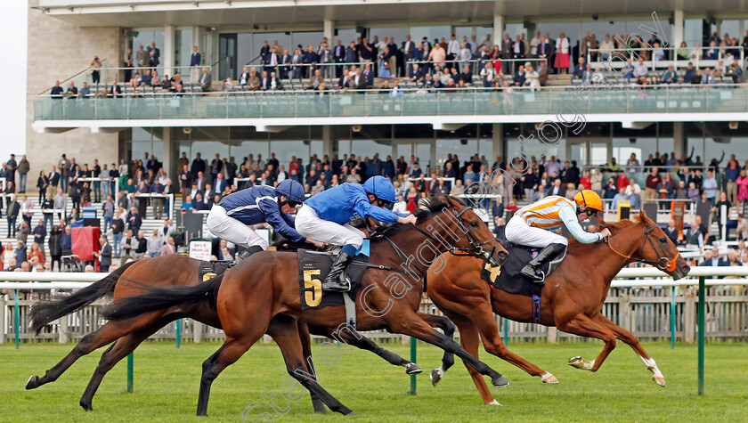 Stormy-Waves-0003 
 STORMY WAVES (nearside, William Buick) beats THE CAMDEN COLT (farside) in The Federation Of Bloodstock Agents Nursery
Newmarket 28 Sep 2023 - Pic Steven Cargill / Racingfotos.com