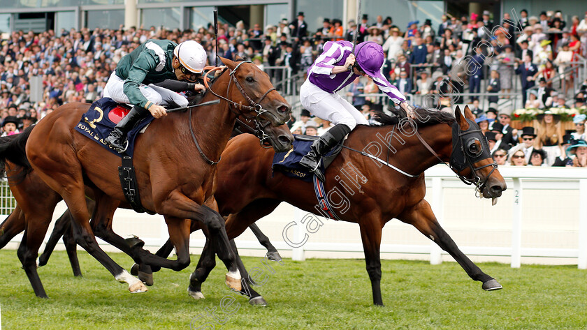 Merchant-Navy-0006 
 MERCHANT NAVY (right, Ryan Moore) beats CITY LIGHT (left) in The Diamond Jubilee Stakes
Royal Ascot 23 Jun 2018 - Pic Steven Cargill / Racingfotos.com