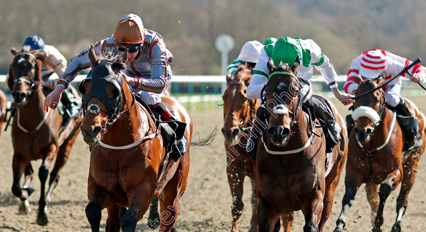 Summerghand-0003 
 SUMMERGHAND (left, Adam Kirby) beats EXALTED ANGEL (right) in The Betway All-Weather Sprint Championships Conditions Stakes
Lingfield 2 Apr 2021 - Pic Steven Cargill / Racingfotos.com