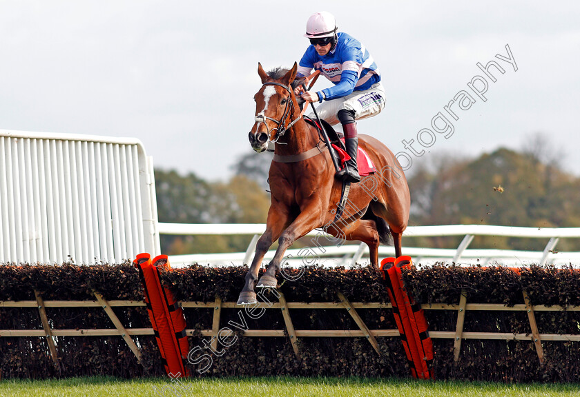 Risk-And-Roll-0002 
 RISK AND ROLL (Sam Twiston-Davies) wins The Matchbook Betting Exchange Juvenile Hurdle Kempton 22 oct 2017 - Pic Steven Cargill / Racingfotos.com