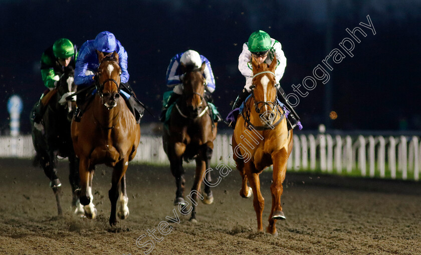 Sand-Gazelle-0002 
 SAND GAZELLE (right, Kieran Shoemark) wins The Unibet EBF Fillies Novice Stakes
Kempton 4 Dec 2024 - pic Steven Cargill / Racingfotos.com