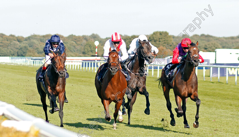 Lucander-0001 
 LUCANDER (right, Rob Hornby) wins The Napoleons Casinos & Restaurants Nursery
Doncaster 14 Sep 2019 - Pic Steven Cargill / Racingfotos.com