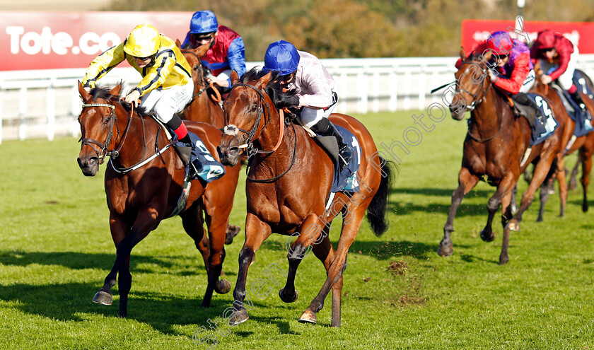 Onassis-0005 
 ONASSIS (centre, Hayley Turner) beats WITH THANKS (left) in The British EBF October Fillies Stakes
Goodwood 11 Oct 2020 - Pic Steven Cargill / Racingfotos.com