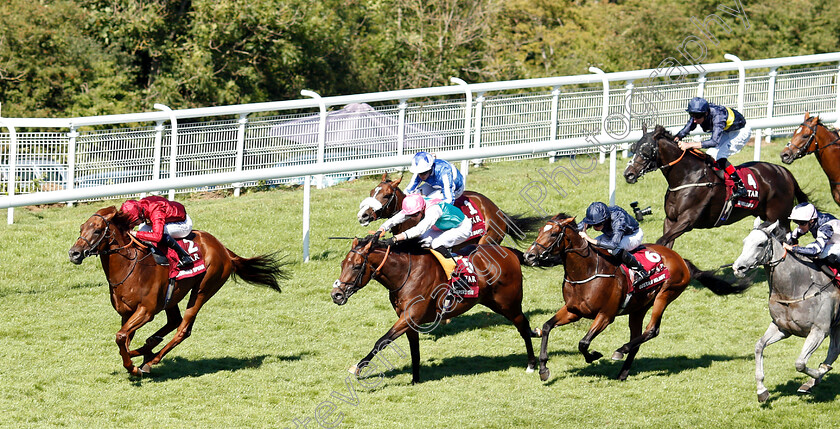 Lightning-Spear-0005 
 LIGHTNING SPEAR (Oisin Murphy) beats EXPERT EYE (2nd left), GUSTAV KLIMT (2nd right) and LORD GLITTERS (right) in The Qatar Sussex Stakes
Goodwood 1 Aug 2018 - Pic Steven Cargill / Racingfotos.com