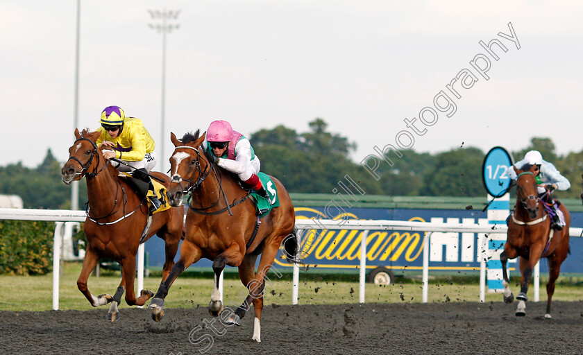 Chiasma-0001 
 CHIASMA (Frankie Dettori) beats SEA SYLPH (left) in The Unibet 3 Uniboosts A Day Fillies Novice Stakes
Kempton 30 Jun 2021 - Pic Steven Cargill / Racingfotos.com