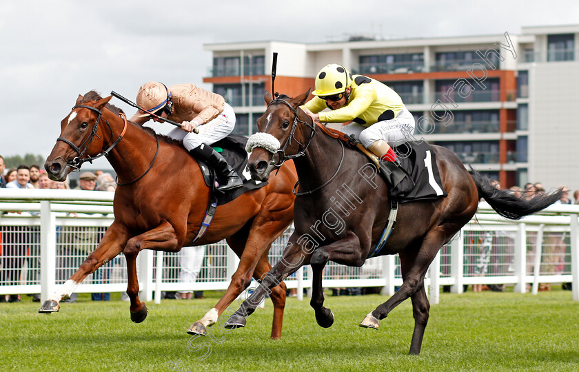 Dubai-Jewel-0002 
 DUBAI JEWEL (right, Andrea Atzeni) beats CLITHEROE (left) in The BetVictor Proud Sponsors Of Newbury EBF Fillies Novice Stakes
Newbury 13 Aug 2021 - Pic Steven Cargill / Racingfotos.com