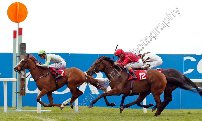 Marronnier-0004 
 MARRONNIER (left, Adam Kirby) beats DREAMWEAVER (right) in The Coral Don't Bet Silly Bet Savvy Handicap
Sandown 6 Jul 2019 - Pic Steven Cargill / Racingfotos.com