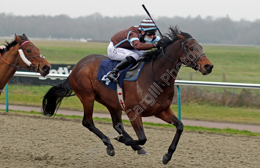 Pablo-Del-Pueblo-0003 
 PABLO DEL PUEBLO (Jack Duern) wins The Betway Casino Handicap
Lingfield 25 Jan 2022 - Pic Steven Cargill / Racingfotos.com