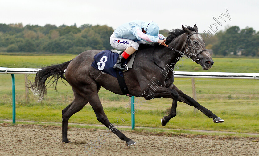 Contrive-0005 
 CONTRIVE (Andrea Atzeni) wins The 188bet Extra Place Races Maiden Stakes Div1
Lingfield 4 Oct 2018 - Pic Steven Cargill / Racingfotos.com