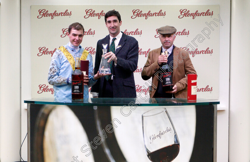 Diesel-D Allier-0005 
 Presentation to Emmanuel Clayeux and Charlie Deutsch for The Glenfarclas Cross Country Handicap Chase won by DIESEL D'ALLIER
Cheltenham 17 Nov 2019 - Pic Steven Cargill / Racingfotos.com