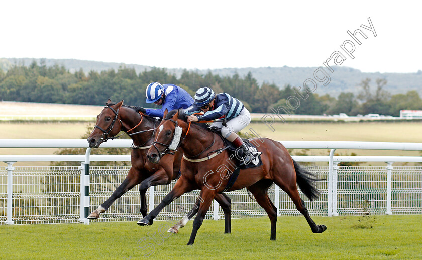 Wholelotafun-0003 
 WHOLELOTAFUN (right, Laura Coughlan) beats SIBAAQ (left) in The Chichester Observer Nursery
Goodwood 28 Aug 2020 - Pic Steven Cargill / Racingfotos.com