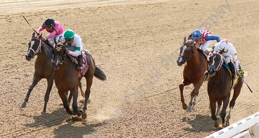 Athens-Queen-0003 
 ATHENS QUEEN (2nd left, Albin Jimenez) beats LADY APPLE (right) in The Astoria Stakes
Belmont Park 7 Jun 2018 - Pic Steven Cargill / Racingfotos.com