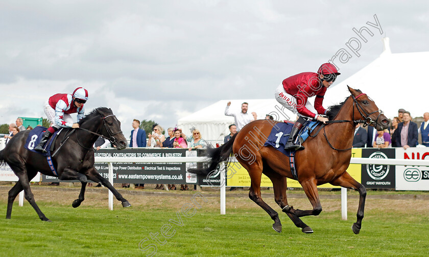 Ananda-0004 
 ANANDA (Robert Havlin) wins The British EBF Fillies Novice Stakes
Yarmouth 15 Sep 2022 - Pic Steven Cargill / Racingfotos.com