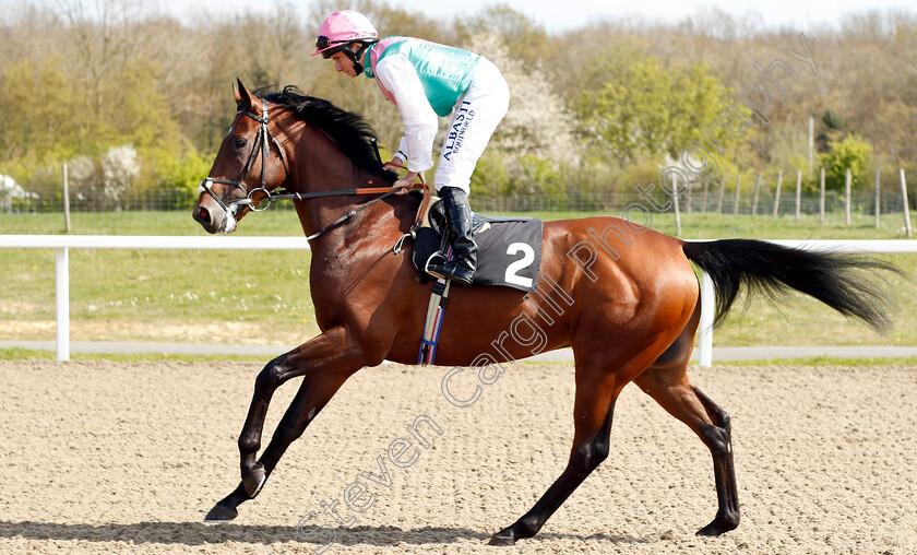 Derevo-0002 
 DEREVO (Ryan Moore) before The Bet toteexacta At totesport.com Novice Stakes
Chelmsford 11 Apr 2019 - Pic Steven Cargill / Racingfotos.com