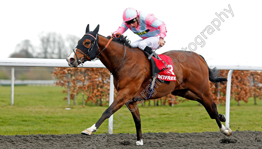 A-Momentofmadness-0006 
 A MOMENTOFMADNESS (William Buick) wins The Betfred Mobile Handicap Kempton 7 Apr 2018 - Pic Steven Cargill / Racingfotos.com