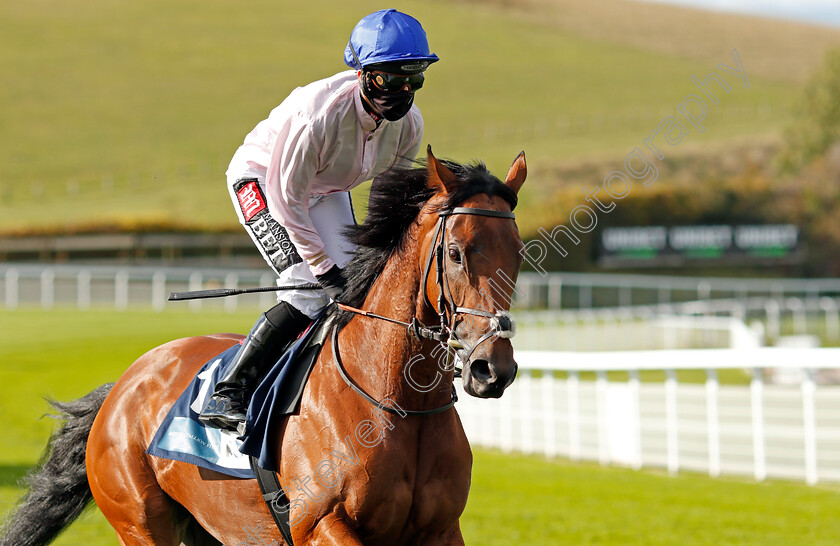 Onassis-0001 
 ONASSIS (Hayley Turner) winner of The British EBF October Fillies Stakes
Goodwood 11 Oct 2020 - Pic Steven Cargill / Racingfotos.com