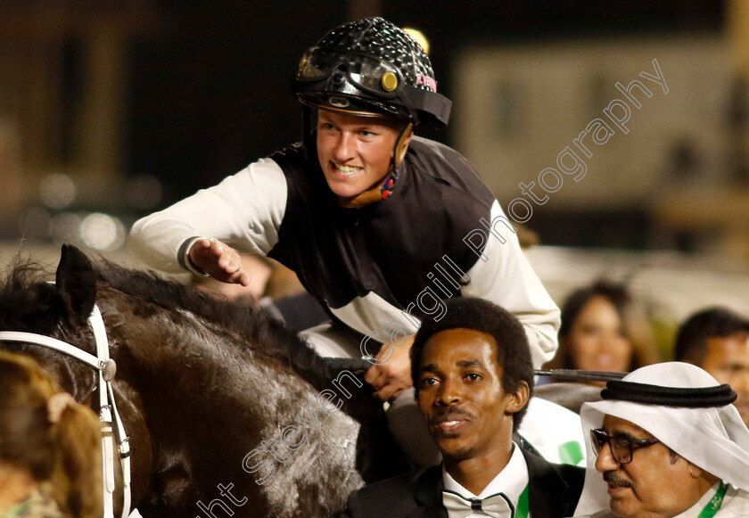 Rachel-Venniker-0002 
 Rachel Venniker winner of The International Jockeys Challenge R4
King Abdulaziz Racecourse, Saudi Arabia, 23 Feb 2024 - Pic Steven Cargill / Racingfotos.com