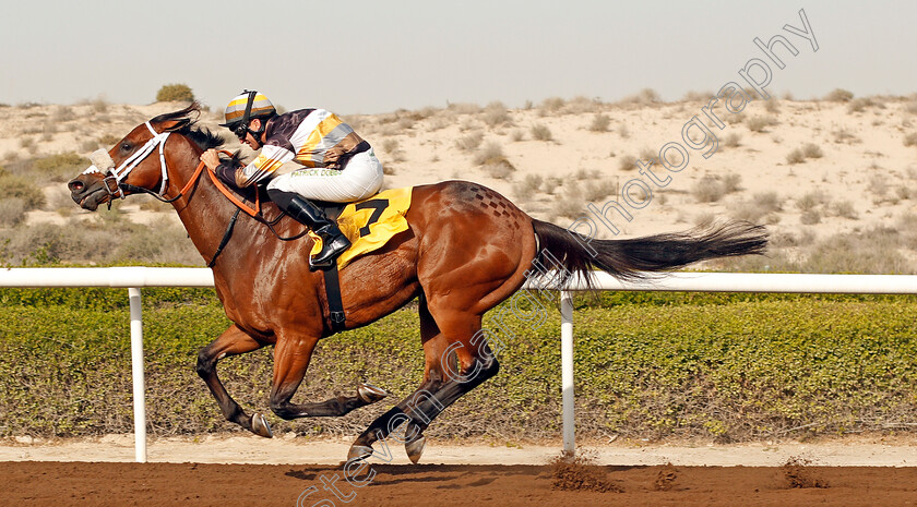 Shamaal-Nibras-0008 
 SHAMAAL NIBRAS (Pat Dobbs) wins The Jebel Ali Mile Jebel Ali 26 Jan 2018 - Pic Steven Cargill / Racingfotos.com