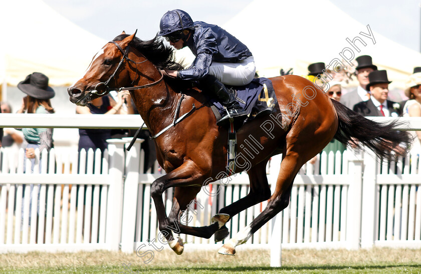 Hunting-Horn-0005 
 HUNTING HORN (Ryan Moore) wins The Hampton Court Stakes
Royal Ascot 21 Jun 2018 - Pic Steven Cargill / Racingfotos.com