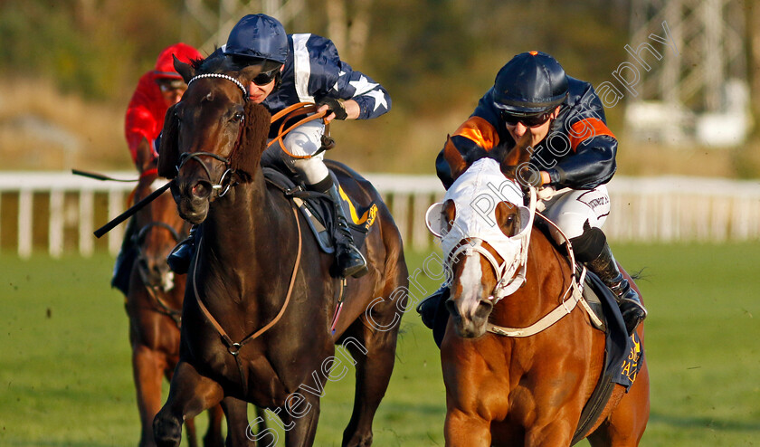 Little-Arabella-0005 
 LITTLE ARABELLA (Alina Ohgren) beats TAKE A PULL (left) in The Lanwades Stud Stakes
Bro Park, Sweden , 15 Sep 2024 - Pic Steven Cargill / Racingfotos.com