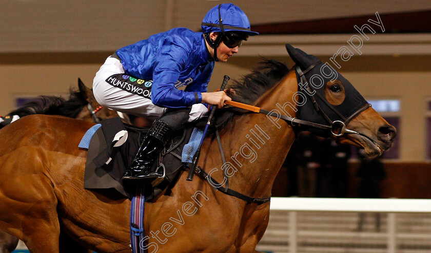 Beautiful-Memory-0007 
 BEAUTIFUL MEMORY (William Cox) wins The Eat Drink Celebrate At channelestate.co.uk Novice Stakes Chelmsford 15 Feb 2018 - Pic Steven Cargill / Racingfotos.com