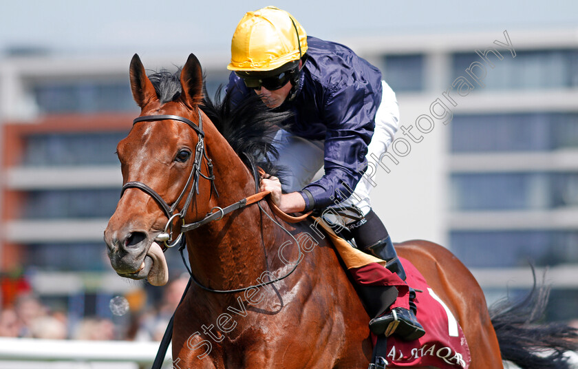 Crystal-Ocean-0007 
 CRYSTAL OCEAN (Ryan Moore) wins The Al Rayyan Stakes Newbury 19 May 2018 - PIc Steven Cargill / Racingfotos.com