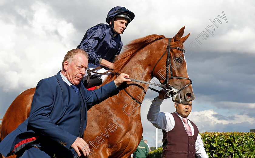 Grateful-0001 
 GRATEFUL (Ryan Moore)
Doncaster 12 Sep 20234 - Pic Steven Cargill / Racingfotos.com