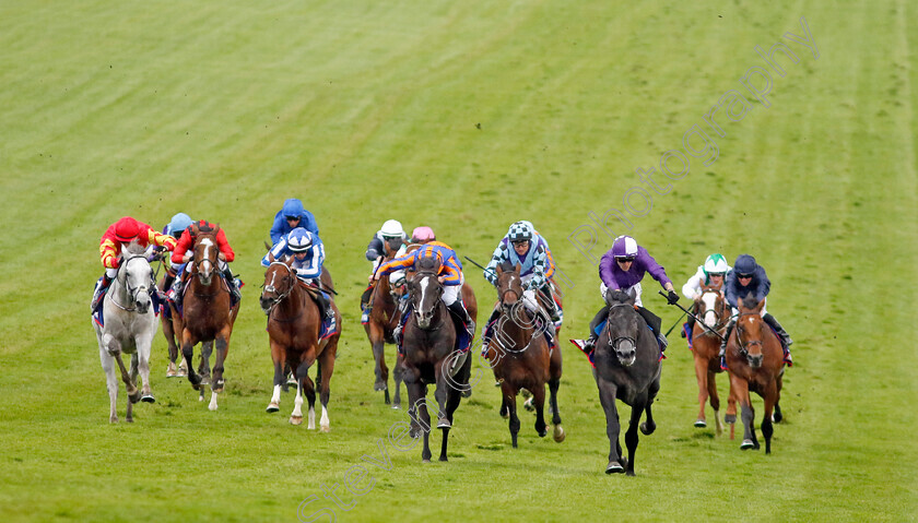 Auguste-Rodin-0007 
 AUGUSTE RODIN (centre, Ryan Moore) beats KING OF STEEL (right) and WHITE BIRCH (left) in The Betfred Derby
Epsom 3 Jun 2023 - Pic Steven Cargill / Racingfotos.com