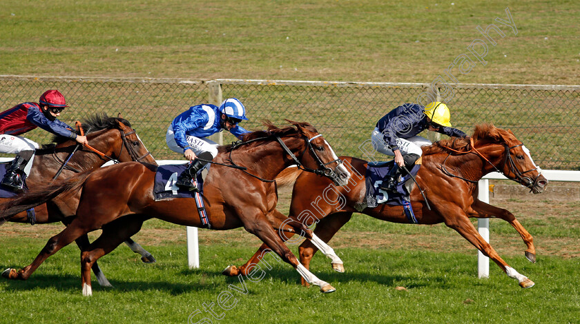 Crystal-Pegasus-0003 
 CRYSTAL PEGASUS (Ryan Moore) beats NASRAAWY (left) in The Sky Sports Racing HD Virgin 535 Handicap
Yarmouth 17 Sep 2020 - Pic Steven Cargill / Racingfotos.com