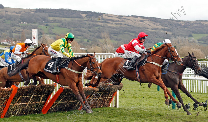 Getaway-Fred-and-The-Big-Breakaway-0001 
 GETAWAY FRED (left, Harry Cobden) with THE BIG BREAKAWAY (right) 
Cheltenham 11 Mar 2020 - Pic steven Cargill / Racingfotos.com