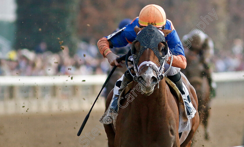 Giant-Mischief-0004 
 GIANT MISCHIEF (Florent Geroux) wins The Lanark Allowance
Breeders Cup Meeting, Keeneland USA, 4 Nov 2022 - Pic Steven Cargill / Racingfotos.com