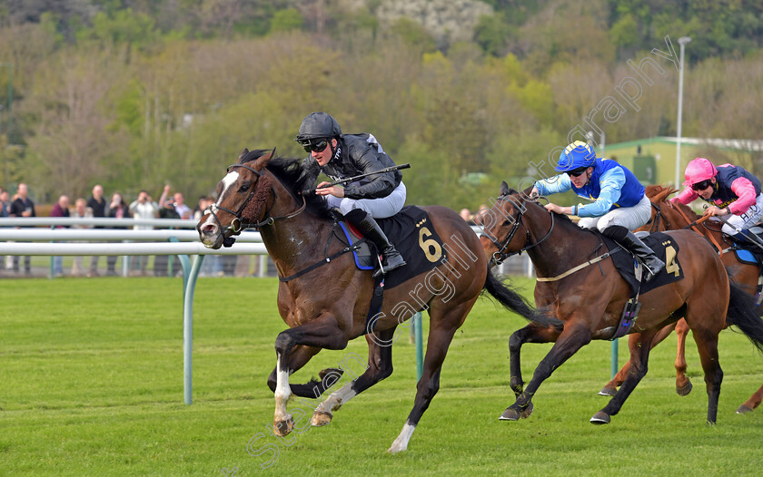 Rajmeister-0008 
 RAJMEISTER (Harry Burns) wins The British Racing Supports Stephen Lawrence Day Apprentice Handicap
Nottingham 22 Apr 2023 - pic Steven Cargill / Becky Bailey / Racingfotos.com