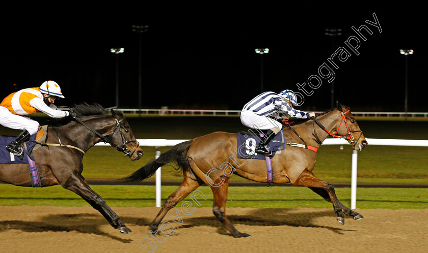 Visibility-0004 
 VISIBILITY (Kieran O'Neill) beats MY TARGET (left) in The Betway Casino Handicap
Wolverhampton 11 Jan 2021 - Pic Steven Cargill / Racingfotos.com