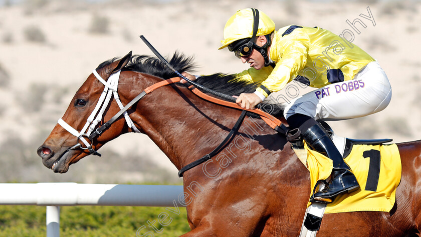 Just-A-Penny-0009 
 JUST A PENNY (Pat Dobbs) wins The Emirates Airline Handicap Jebel Ali, Dubai 9 Feb 2018 - Pic Steven Cargill / Racingfotos.com