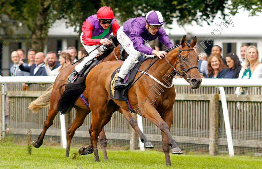 Flaccianello-0002 
 FLACCIANELLO (Kevin Stott) wins The British EBF Fillies Nursery
Newmarket 5 Aug 2023 - Pic Steven Cargill / Racingfotos.com