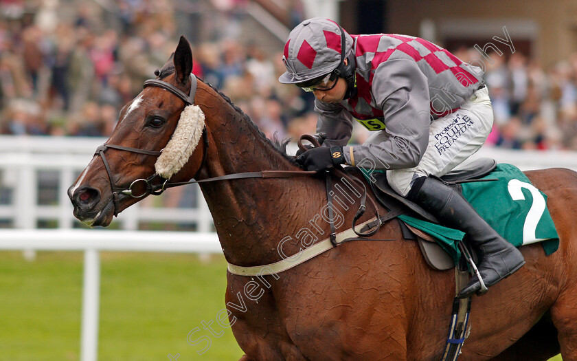 Barel-Of-Laughs-0010 
 BAREL OF LAUGHS (Alex Edwards) wins The Timico Mixed Open Gold Cup Final Hunters Chase Cheltenham 4 May 2018 - Pic Steven Cargill / Racingfotos.com