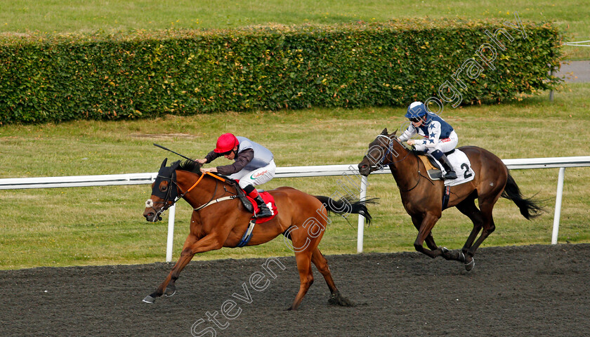 Lockdown-0001 
 LOCKDOWN (Shane Kelly) beats BERRTIE (right) in The Unibet New Instant Roulette Handicap
Kempton 30 Jun 2021 - Pic Steven Cargill / Racingfotos.com