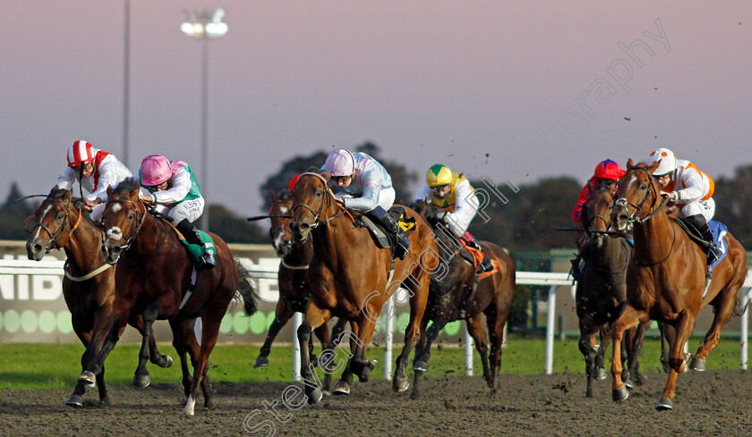 Diocles-Of-Rome-0001 
 DIOCLES OF ROME (centre, Hector Crouch) beats THALER (2nd left) in The Unibet Casino Deposit £10 Get £40 Bonus Handicap
Kempton 6 Oct 2021 - Pic Steven Cargill / Racingfotos.com